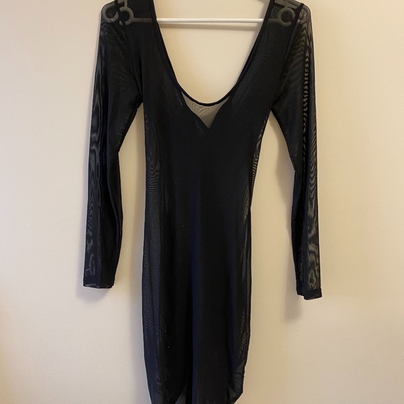 fashion nova black mesh dress - Picture 4 of 4
